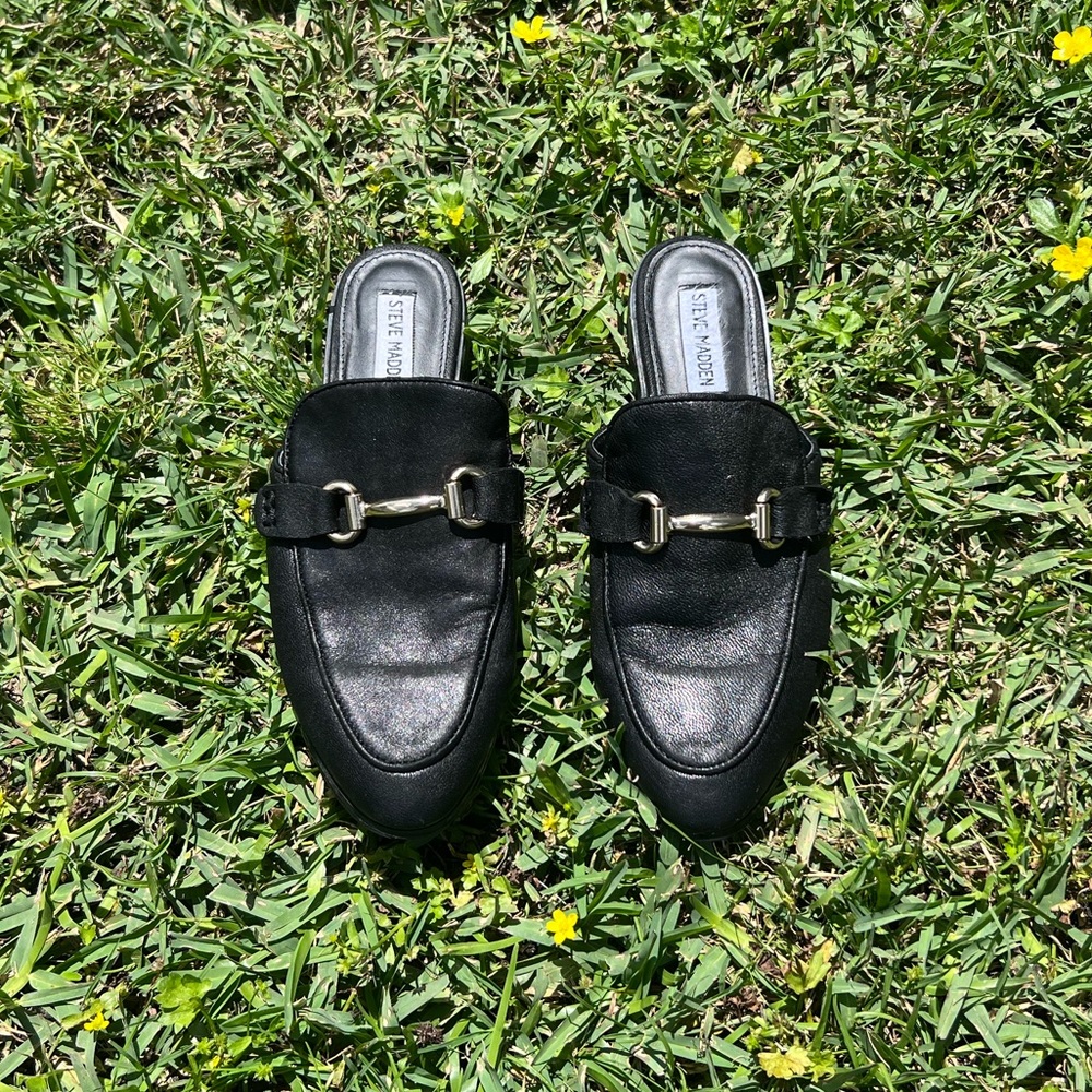 Steve Madden Macrae Leather Mules